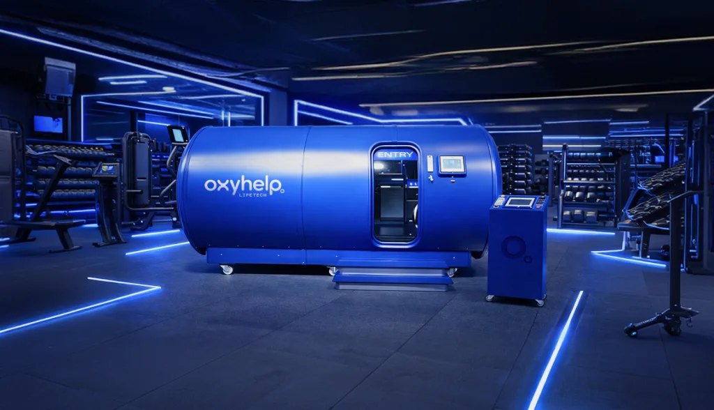 OxyLife Gym chamber installed in a training facility